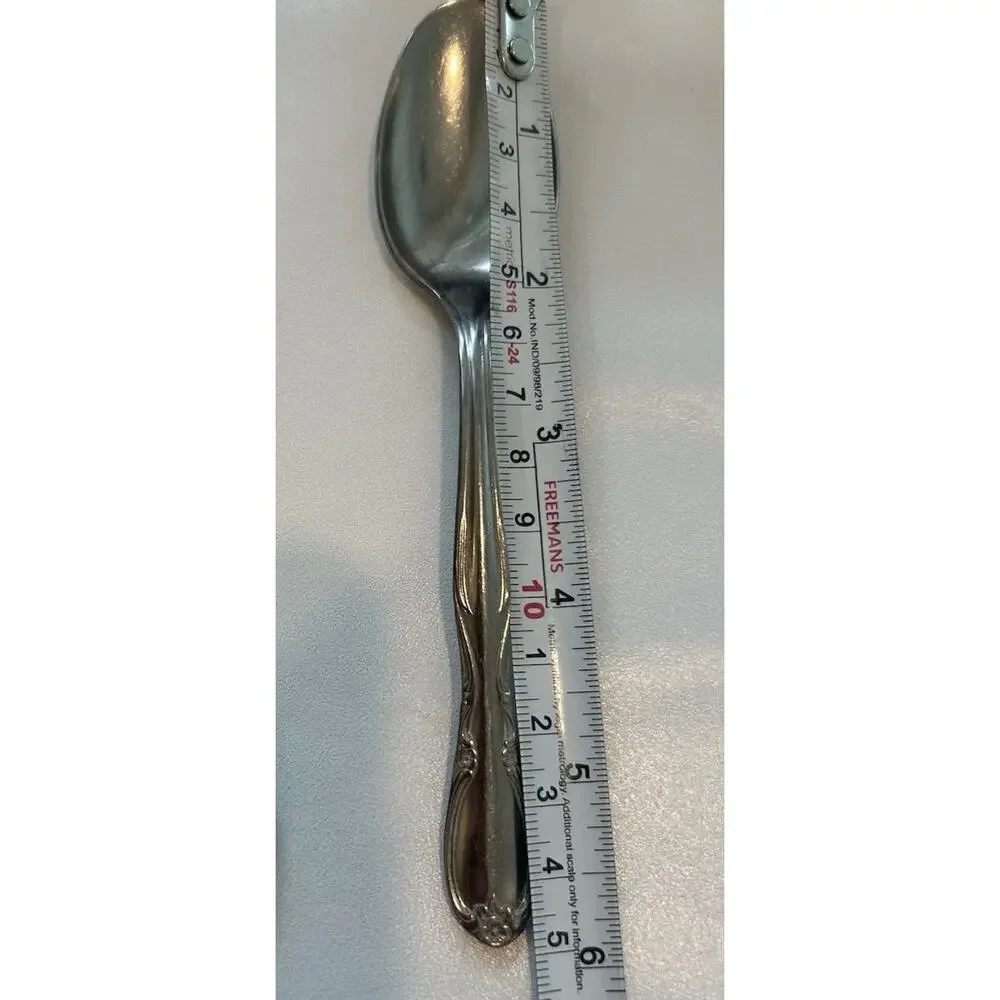 Vtg Superior International Chapel Hill Flatware Set of 4 Dessert Spoons 6” USA
